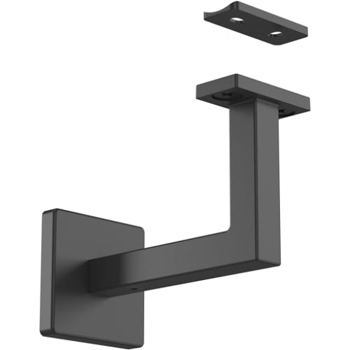 Picture of National/Spectrum Brands N830-524 National Hardware N830-524 Reed Handrail Bracket, 1 Count (Pack of 1), Matte Black (EA)