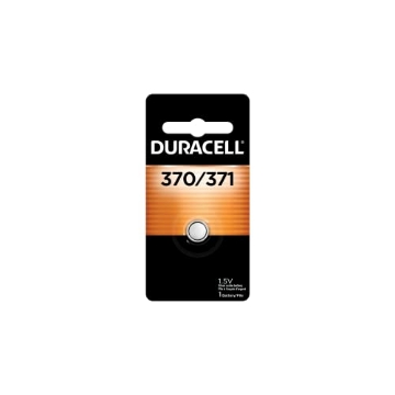 Picture of DURACELL(R) D370/371BPK Duracell 370/371 Silver Oxide Button Battery, 1 Count Pack, 370/371 1.5 Volt Battery, Long-Lasting for Watches, Medical Devices, Calculators, and More (EA)