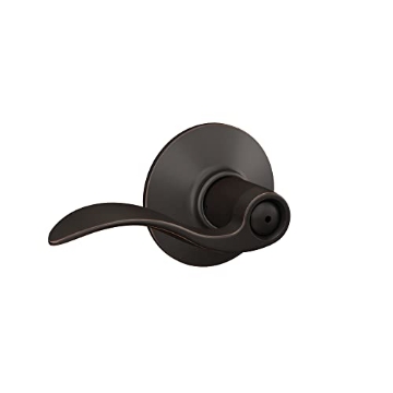 Picture of Ingersoll Rand F40VACC716 Schlage F40 V ACC 716 Accent Door Lever, Bed & Bath Privacy Lock, Aged Bronze (EA)