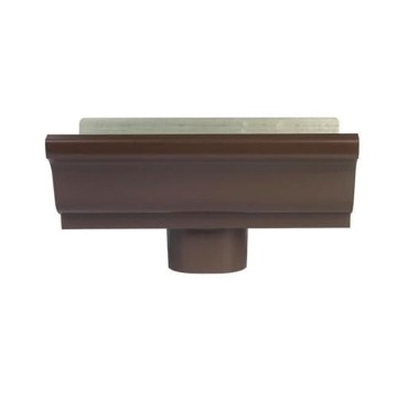 Picture of AMERIMAX 2501019 Amerimax 5.5 in. H x 10 in. W x 5.5 in. L Brown Aluminum K End w/Drop (PK-12-EA)