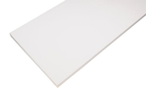 Picture of RUBBERMAID COMMERCIAL FG4B7700WHT Rubbermaid FG4B7700WHT Laminated Wood Closet Shelf, 10-Inch by 2-Feet, White (PK-5-EA)