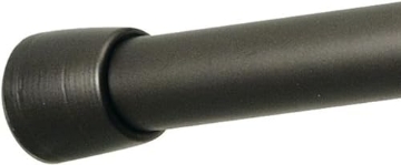 Picture of IDESIGN 78571 iDesign Cameo Metal Tension Rod, Adjustable Customizable Curtain Rod for Bathtub, Shower Stall, Closet, Doorway, 43-75 Inches,Dark Bronze (EA)