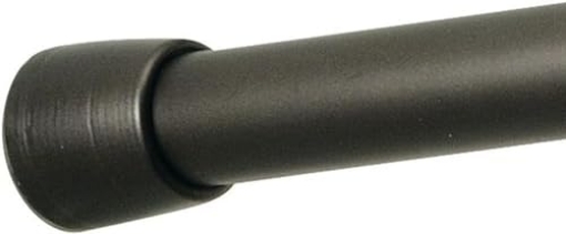 Picture of IDESIGN 78571 iDesign Cameo Metal Tension Rod, Adjustable Customizable Curtain Rod for Bathtub, Shower Stall, Closet, Doorway, 43-75 Inches,Dark Bronze (EA)
