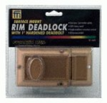 Picture of ILCO KABA CORP 545-53-51 Franklin Manufacturing 444CS Brass Surface Bolt Rim Deadlock (EA)