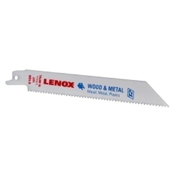 Picture of Lenox Tools 20561S610R LENOX Tools General Purpose Reciprocating Saw Blade with Power Blast Technology, Bi-Metal, 6-inch, 10 TPI (EA)