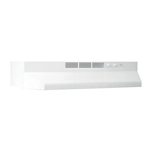 Picture of BROAN-NUTONE 413001 Broan-NuTone 413001 Non-Ducted Ductless Range Hood with Lights Exhaust Fan for Under Cabinet, 30-Inch, White (EA)