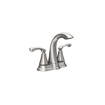 Picture of Moen WS84876SRN Moen WS84876SRN Tiffin Two-Handle High Arc Bathroom Faucet, Spot Resist Brushed Nickel (EA)