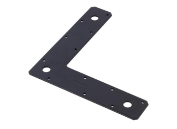 Picture of ACE TRADING - BH 10 02-3411-401 HAMPTON 1/8 in. H X 9 in. W X 2 in. D Black Steel Corner Plate (EA)