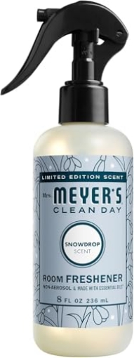 Picture of Mrs Meyers 331645 MRS. MEYER'S CLEAN DAY Room and Air Freshener Spray, Non-Aerosol Spray Bottle Infused with Essential Oils, Snowdrop, 8 fl. oz (PK-6-EA)
