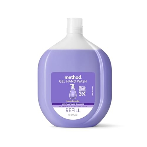 Picture of Method Products, Inc 328115 Method Gel Hand Soap, Refill, French Lavender, Recyclable Bottle, 34 Fl Oz (Pack of 1) (PK-4-EA)