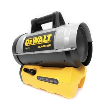 Picture of DEWALT(R) F340661 DEWALT 68,000 BTU Cordless Portable Forced Air Propane Heater (EA)