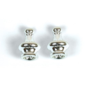 Picture of JANDORF SPECIALTY HARDWARE 60103 Finial, Nickel Finish Pyramid (Set of 2): Modern Nickel Touch for Dual Appeal (EA)