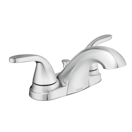 Picture of Moen 84603 Moen 84603 Adler Chrome Two Handle Bathroom Faucet 4 in. Centerset 2 (EA)
