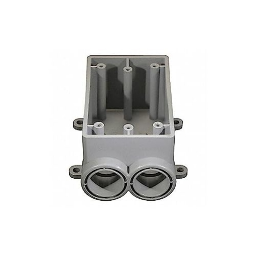 Picture of Cantex Industries 5133542U Cantex Outdoor Switch/Outlet Box PVC 1 Gang, 3/4" Openings Bulk (EA)