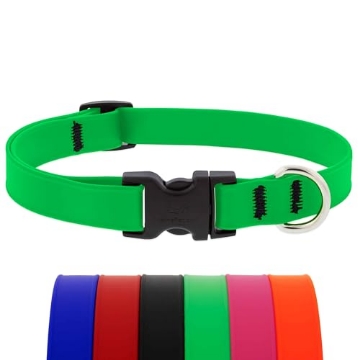 Picture of Lupine Collars & Leads 28301 LupinePet Waterproof Splash Dog Collar, Neon Green, 3/4-inch Wide, adjusts 9-14", Made with BioThane (EA)