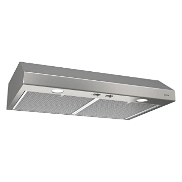 Picture of BROAN-NUTONE BCSD130SS Broan-NuTone BCSD130SS Glacier Range Hood with Light, Exhaust Fan for Under Cabinet, Stainless Steel, 30-inch, 300 Max Blower CFM (EA)
