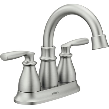 Picture of Moen 84537SRN Hilliard 2 Handle Centerset Lavatory Faucet - Spot Resist Brushed Nickel (EA)