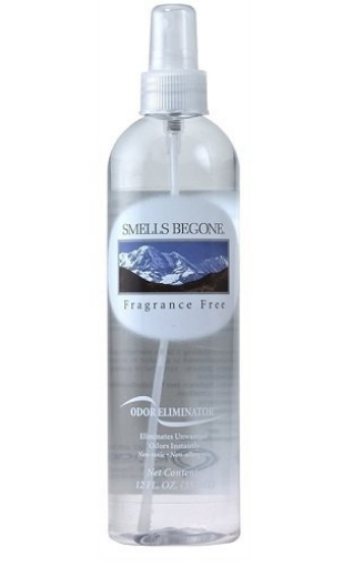 Picture of SMELLS BEGONE 00112 Smells Begone 97533 O9918269 Non-Scented Odor Eliminating Deodorizer, Liquid,Clear/Faint Blue,12 oz (EA)