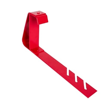 Picture of Gf Protection 2502 Guardian 2502 Fixed Heavy Duty Roofing Bracket for 18 to 27 Degree Roof Pitch 6 Inch by 90-Degree Fixed Angle Platform Powder Coated Red OSHA Compliant (EA)