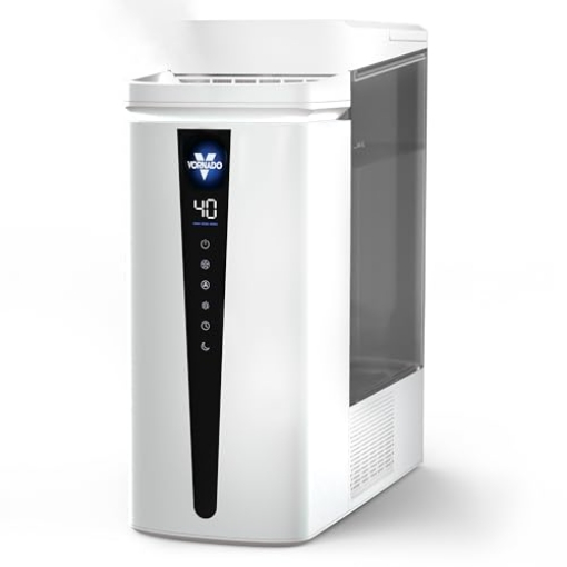 Picture of VORNADO AIR LLC HU1-0102-128 Vornado MISTIC 8 Whole Room Ultrasonic Humidifier, Top-Fill, Aromatherapy, 2-Gallon Tank, 3-Gallon Output, Warm or Cool Mist Humidifier, Automatic Humidity Control, Included Scent Pads (EA)