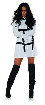 Picture of Underwraps Child Code UR29900XL Wrapped Up Women's Mini Dress Costume with Attached Straps for the Insane Asylum Psych Ward Patient (EA)