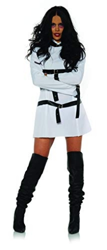 Picture of Underwraps Child Code UR29900XL Wrapped Up Women's Mini Dress Costume with Attached Straps for the Insane Asylum Psych Ward Patient (EA)