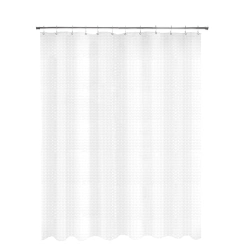 Picture of Kenney Manufacturing Company KN61151 Kenney KN61151 Medium Weight 5 Gauge Embossed Waterproof PEVA Shower Curtain Liner with Rust-Resistant Metal Grommets for Bathroom, 70" W x 72" H, Clear (EA)