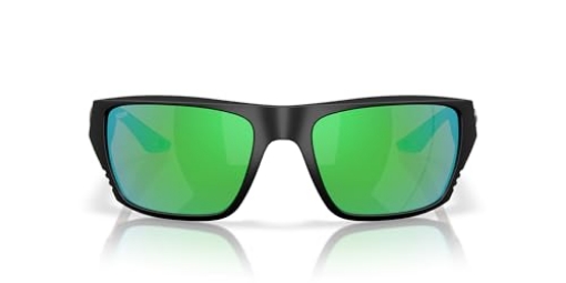 Picture of COSTA 06S911891180859 Costa Del Mar Finlet Sunglasses, Matte Black/Green Mirrored Polarized 580P, 59 mm (EA)