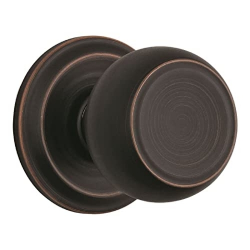 Picture of BRINKS 23041-150 BRINKS - Stafford Indoor Passage Hall Closet Door Knob Set, Tuscan Bronze - Non-Locking Home Interior Bronze Decor Hall Closet Door Knob Handle Set (EA)