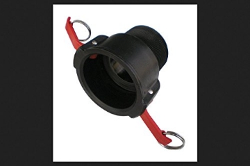 Picture of ASM INDUSTRIES 58-1416L Pacer Polypropylene Female Coupler 2 in. Dia. x 2 in. Dia. Black 1 pk (EA)