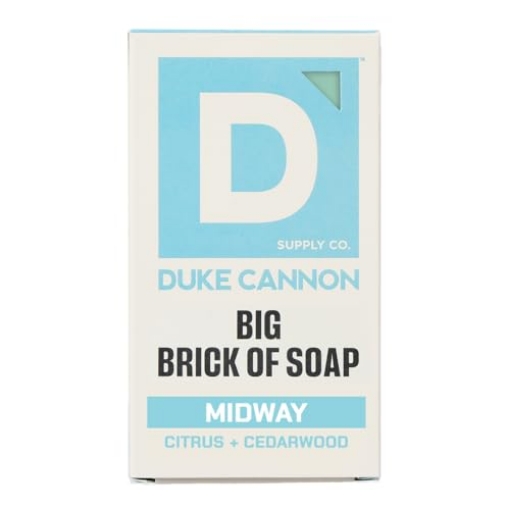 Picture of DUKE CANNON - BSBA-MDWY10 Duke Cannon Supply Co. Extra Large Bar Soap - Men's Natural Soap with Masculine Scents - Citrus + Cederwood - Made in the USA with domestic & globally sourced material - All Skin Types - Midway,10 oz (EA)