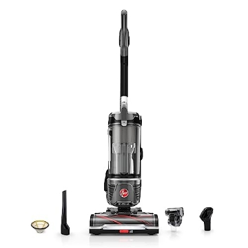 Picture of HOOVER INC UH77100V Hoover WindTunnel Tangle Guard Bagless Vacuum Cleaner, Corded Upright Vacuum, HEPA Media Filtration, Anti-Hair Wrap, Headlights, Swivel Steering, Corded Vacuum Cleaners for Home Use (EA)