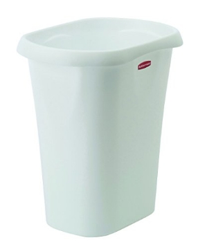 Picture of RUBBERMAID COMMERCIAL 5L51-00-WHT Rubbermaid 3 gal. White Open Top Wastebasket (PK-8-EA)