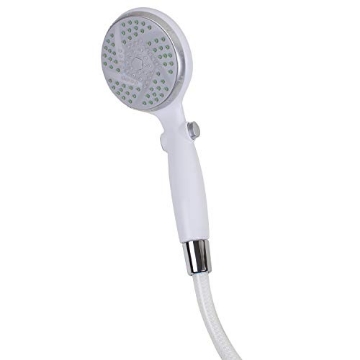 Picture of CAREX HEALTH BRANDS FGB21500 0000 Carex Handheld Shower Head with Extra Long 84" Flexible Hose and Convenient Pause Function - Watersense Certified Handheld Shower Head with Hose with Oversized Spray Head - White (EA)