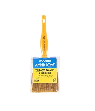 Picture of WOOSTER 1123-3 Wooster Brush 1123-3 Amber Fong Paintbrush, 3-Inch, 3 Inch, Brown (EA)