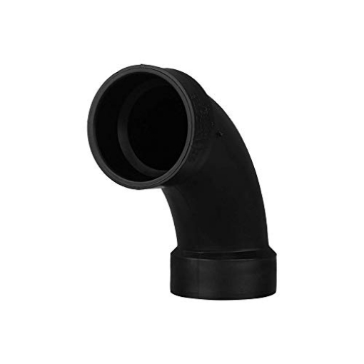 Picture of CHARLOTTE PIPE ABS003040600 CHARLOTTE PIPE 1 1/2 DWV Long Sweep 1/4 Bend HUBXHUB DWV (Drain, Waste and Vent) (1 Unit Piece) (EA)