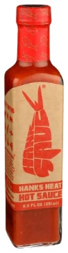 Picture of HANK SAUCE LLC B00HSHH9O Hank’s Heat Hot Sauce By Hank Sauce - Habanero/Cayenne Pepper Blend Infused With Fresh Garlic & Basil - Multipurpose Craft Hot Sauce - Gluten Free, Vegan - 8.5 Fl Oz (Pack Of 1) (EA)