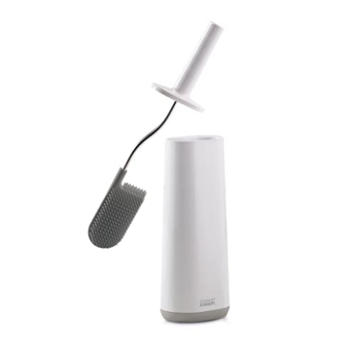 Picture of JOSEPH JOSEPH 70515 Joseph Joseph Toilet Brush with Slim Holder Flexible Anti-Drip, Grey/White (EA)