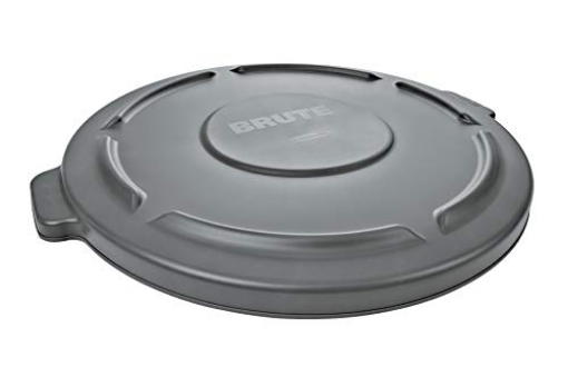 Picture of RUBBERMAID COMMERCIAL FG263100GRAY Rubbermaid Commercial Products BRUTE Trash Can Dome Lid Gray 32-Gallon Compatible with the Rubbermaid Heavy Duty 32 Gallon Garbage Bins (EA)