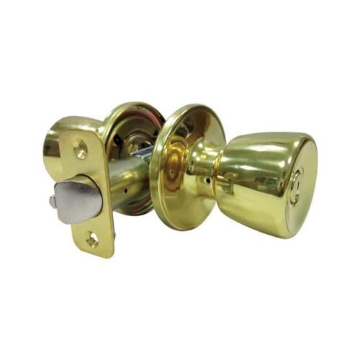 Picture of FU HSING AMERICAS INC TS700B Tulip Polished Brass Metal Entry Knobs - 3 Grade Right Handed (EA)