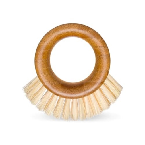 Picture of FULL CIRCLE INTERNATIONAL INC FC09106 Full Circle The Ring Bamboo Vegetable and Fruit Cleaning Brush - A Versatile Scrubber for Food, Including Potatoes, Mushrooms, and Veggies with Recycled Bristles and Handle (EA)