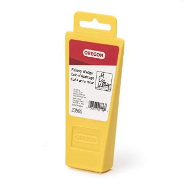 Picture of Oregon Laminations Company 23565 Oregon Felling Wedge 5.5 inch, Lightweight and Durable Tree Wedge for Safe Felling with Stabilizing Serrations, Yellow (EA)