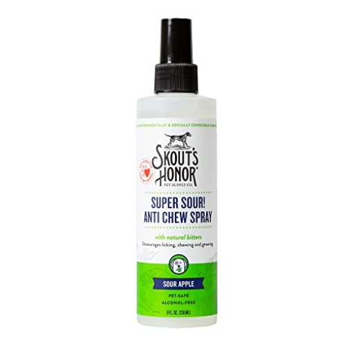 Picture of BROX LLC SH20SSAC8 Skout's Honor Super Sour! Anti Chew Spray - Natural Ultra Bitter Formula to Help Deter That unwanted Chewing, Licking, and Biting - Safe for Pets - Safe for Indoor and Outdoor Use, 8 oz (EA)