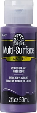 Picture of PLAID ENTERPRISES INC 2930 FolkArt Multi-Surface Paint in Assorted Colors (2 oz), 2930, Eggplant (PK-3-EA)