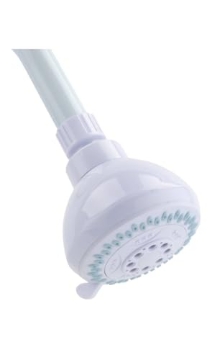 Picture of OakBrook 520 A3335WT-WS Oakbrook White PVC 3 Settings Wallmount Showerhead 1.8 gpm (EA)
