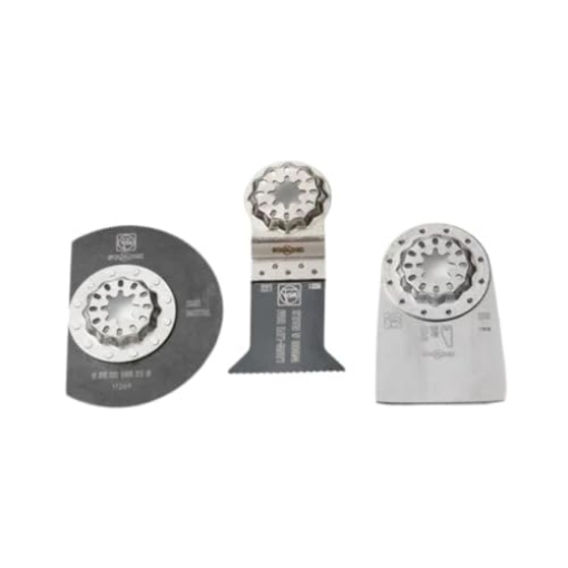 Picture of FEIN POWER TOOLS INC 35222967290 Fein Combo Starlock Renovation Pro Set - 3-Piece Kit for Floor Renovation, Includes Tungsten Carbide Segment Saw Blade, E-Cut Long Life Saw Blade and Rigid Scraper - 35222967290 (EA)