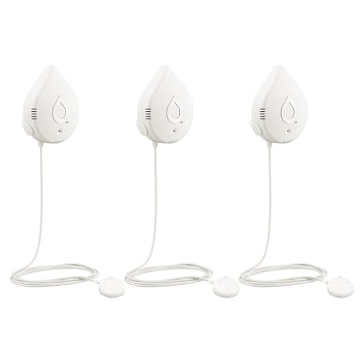 Picture of Moen 920-005 Moen White Flo Smart Water Leak Detector, Water Sensor Alarm for Home, 3-Pack, 920-005 (EA)