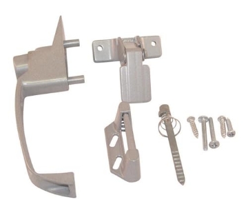 Picture of FOUR POINTS INC 327C Barton Kramer Silver Aluminum Screen Door Handle Set Latches 327 (EA)