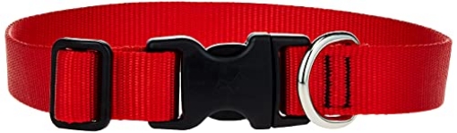 Picture of Lupine Collars & Leads 22552 LupinePet Basics 1" Red 12-20" Adjustable Collar for Medium and Larger Dogs (EA)