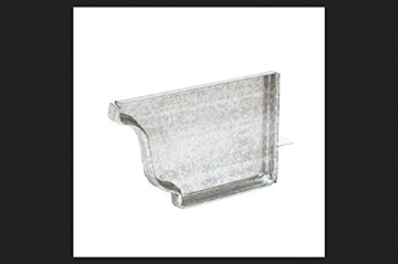Picture of AMERIMAX 29206 Amerimax 0.25 in. H x 3.5 in. W x 5 in. L Metallic Galvanized Steel K Right End Cap (PK-15-EA)